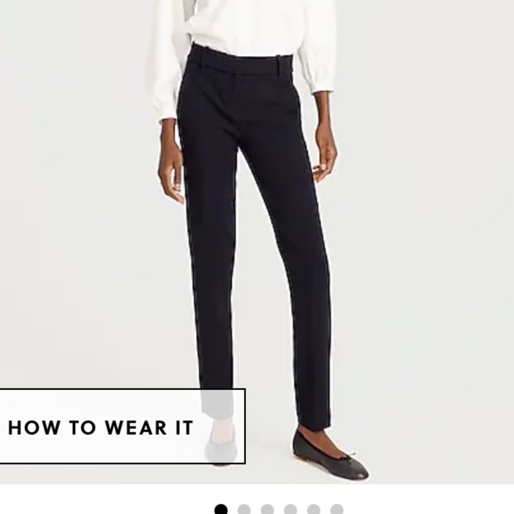 J. Crew Cameron Navy Pants 8 Tall